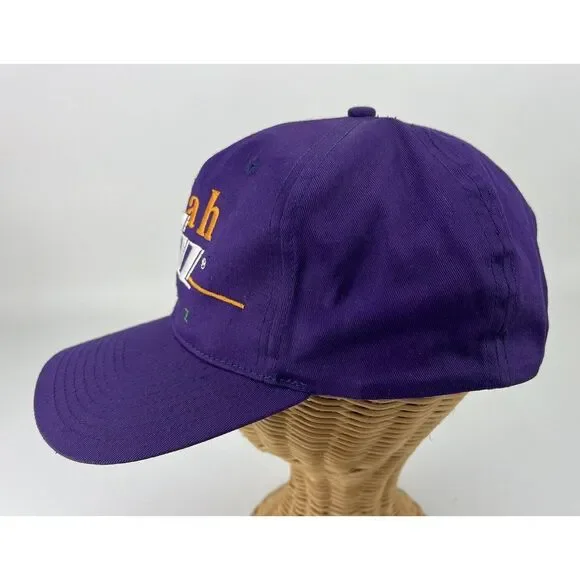 Utah Jazz Twins NBA Purple Snap Back Embroidered Hat Cap - Picture 5 of 14